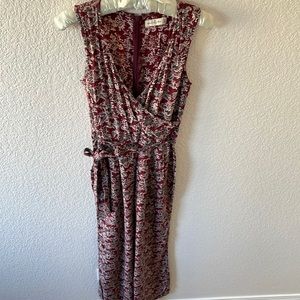 Abercrombie & Fitch Jumpsuit Burgundy Floral Size XS